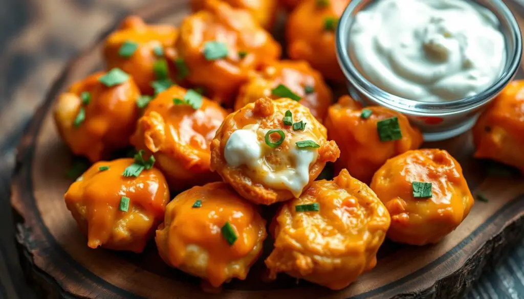 buffalo chicken dip bites