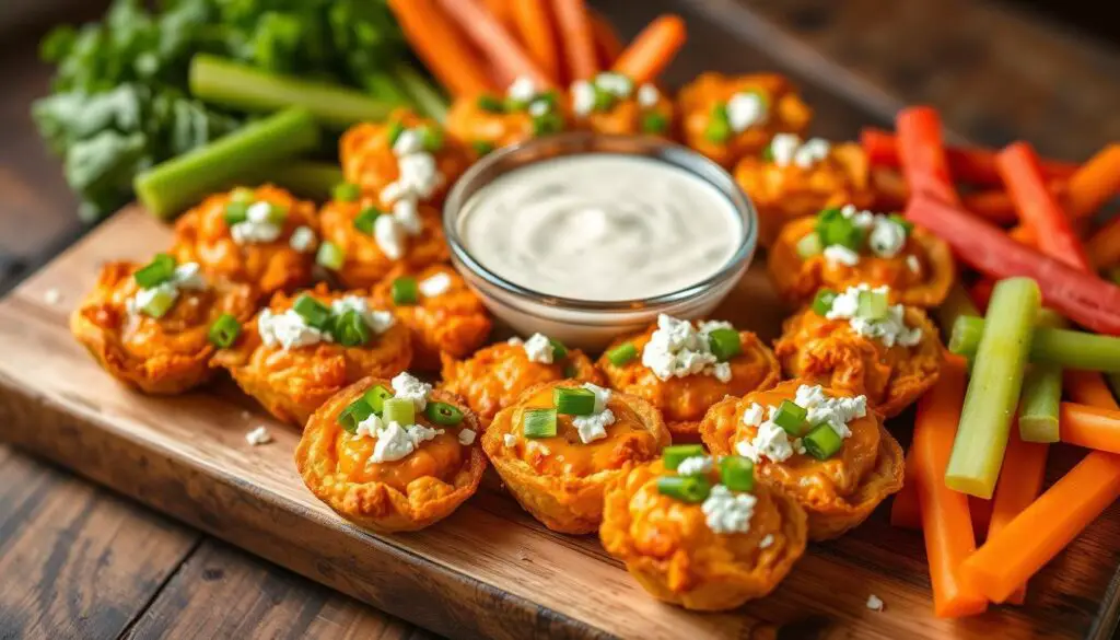 buffalo chicken dip bites