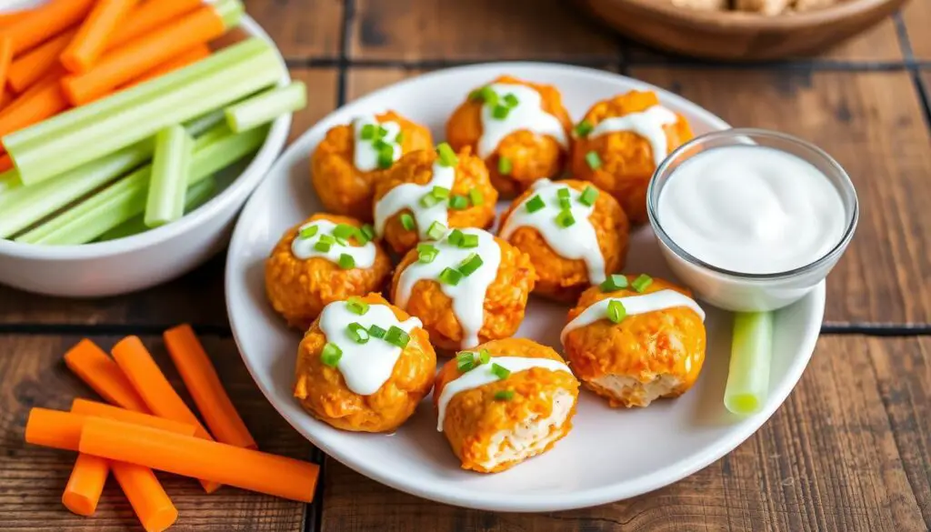 buffalo chicken dip bites